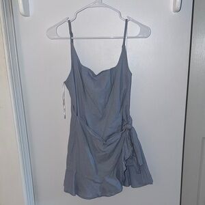 Light Blue wrap mini dress